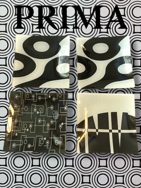 VTG UNIQUE RETRO CANDY DISH/ APPETIZER DISHESSet of 4- 5”